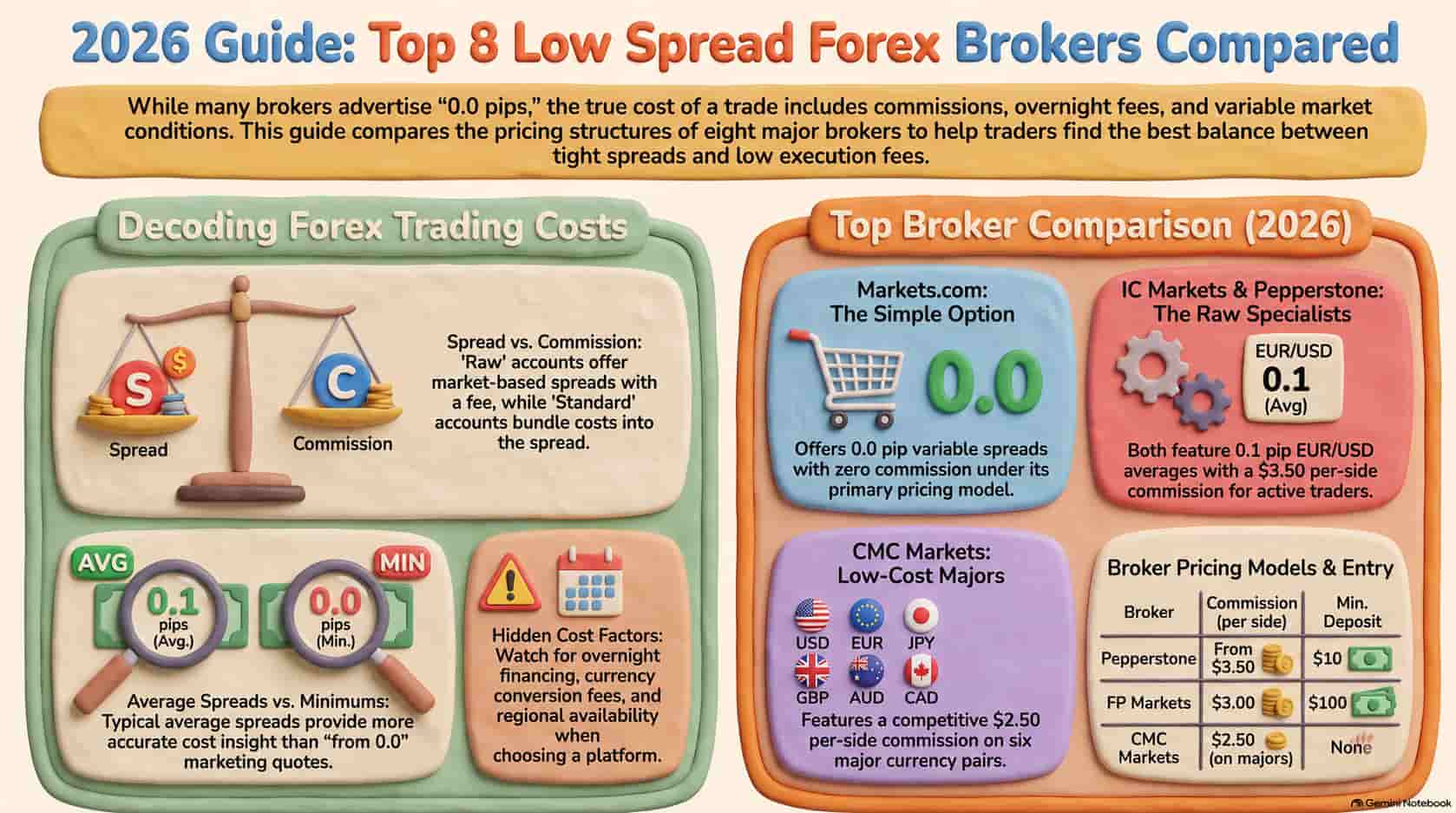 low spread forex brokers